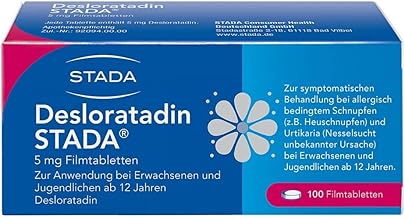 Desloratadin STADA® 5 mg Filmtabletten, zur symptomatischen Behandlung allergischer Erkrankungen wie Heuschnupfen, 100 Tabletten